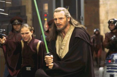 star wars qui gon jinn lightsaber. a picture of Qui-Gon Jinn